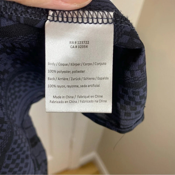 Anthropologie One September Barranco Embroidered  Navy Bohemian Blouse Tunic XXS - Picture 10 of 15